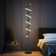 Swirl LED Floor Lamp In Black Finish 1000lm 3000K 21W Swirl LED Floor Lamp In Black Finish 1000lm 3000K 21W